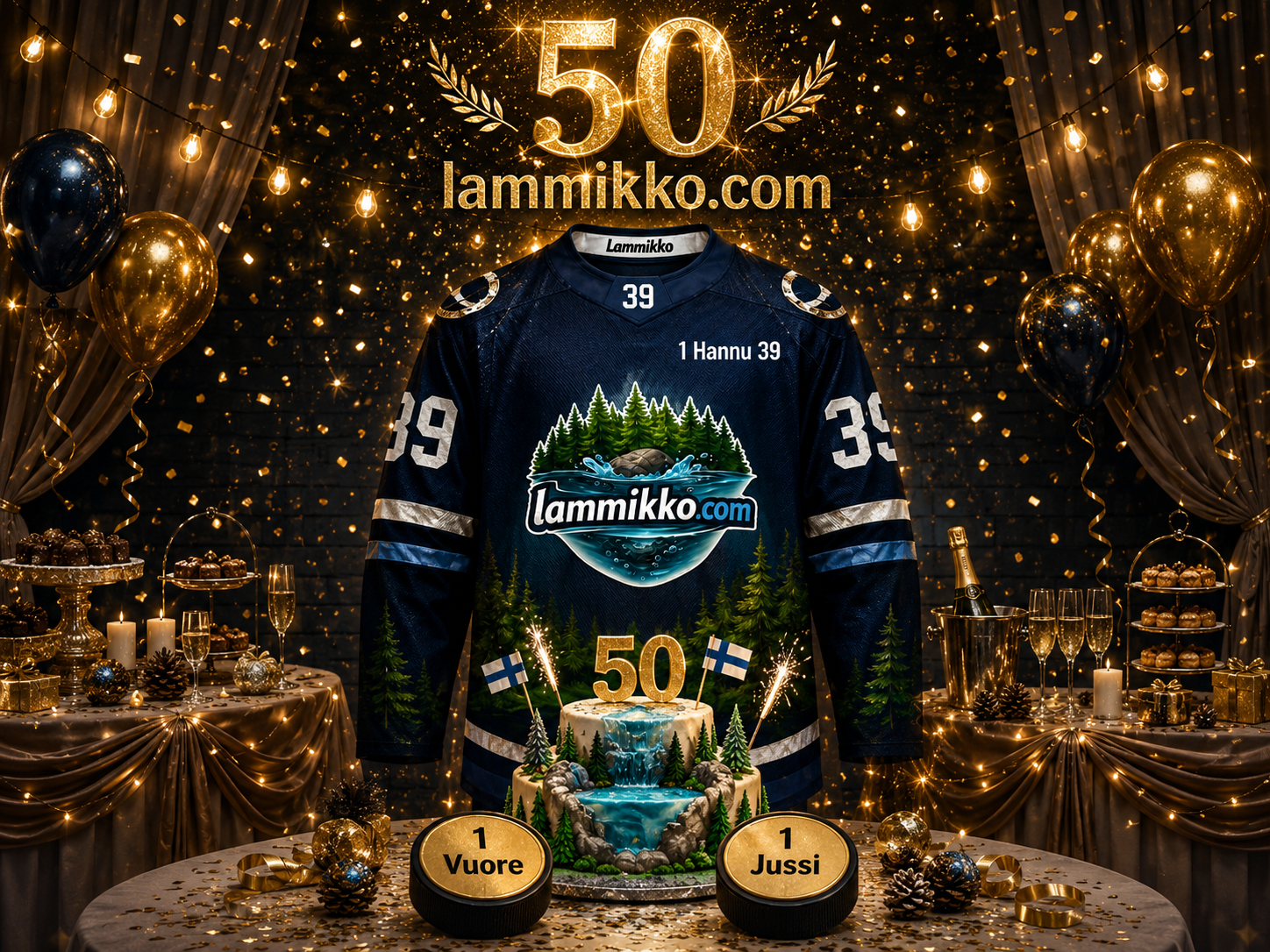 50 lammikko juhlakuva